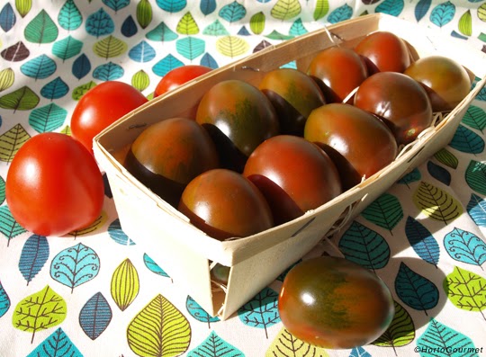 Tomate Kumato pera en cesta referencia 70 HortoGourmet