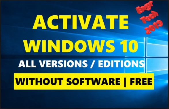 How to Activate Windows 10 and Update Life Time
