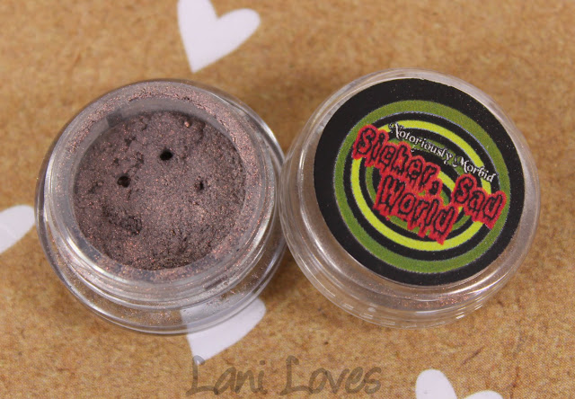 Notoriously Morbid Misery Loves Company Eyeshadow Swatches & Review