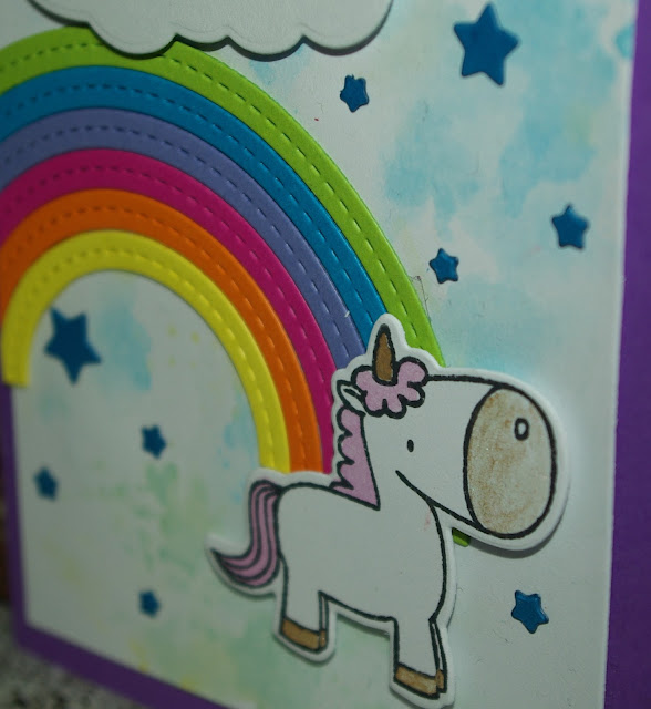 [DIY] You Are Magical Rainbow-Unicorn Greeting Card  Regenbogen-Einhorn lässt grüßen