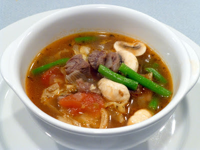 COOK WITH SUSAN: Low Carb - Beef Vegetable Soup