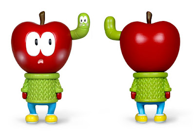 Apple and Worm Red Edition Resin Figure by T.L. McBeth