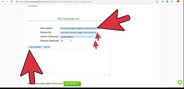 Create Meta Tag Create Meta Tag