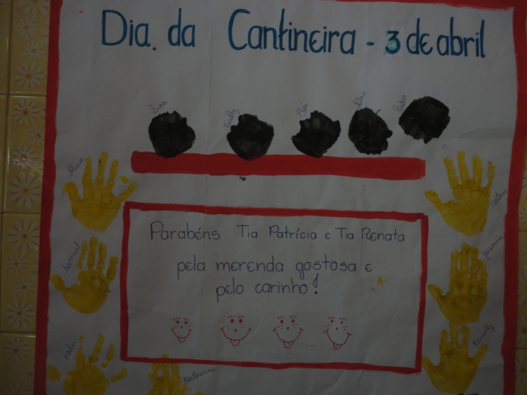 C.M.E.I. Dona Lúcia Lima Miranda Chaves: "Dia da Cantineira"