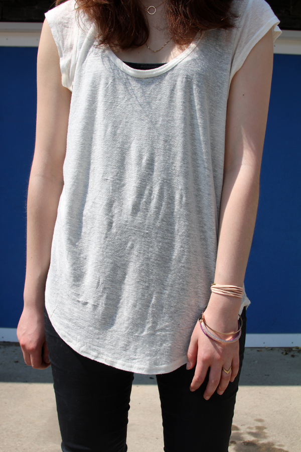 Talula Tshirt and Asos Bracelet Urban Outfitters Neclace
