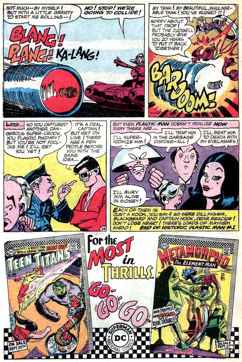 Read online Plastic Man (1966) comic -  Issue #1 - 25