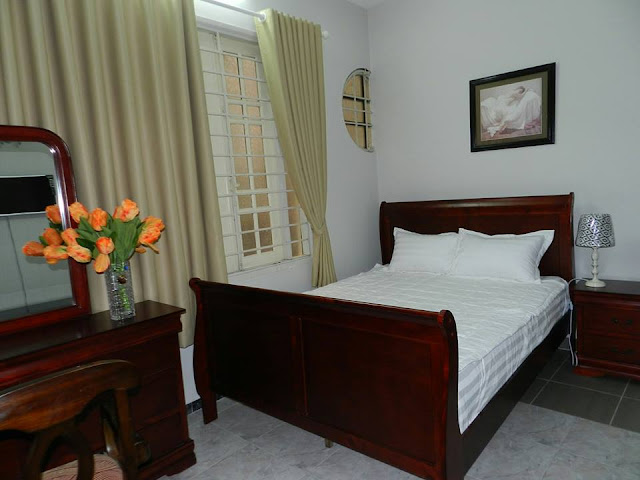 Phòng ngủ căn hộ dịch vụ Minh House 192/28 Nguyễn Thái Bình Q.Tân Bình