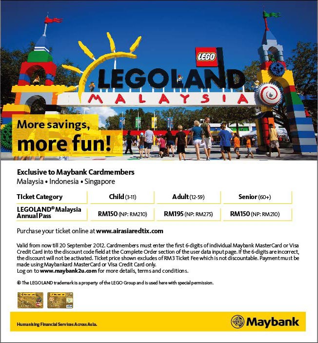 Annual Pass Legoland Credit Card Promotion 2019 Legoland Discount