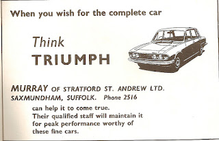 Murray of Stratford StAndrew Ltd advert 1972