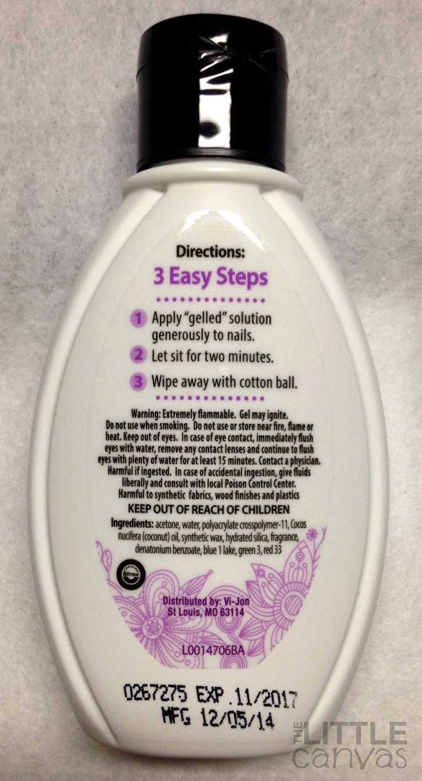 The Little Canvas Glitter Nail Polish Remover Gel Review