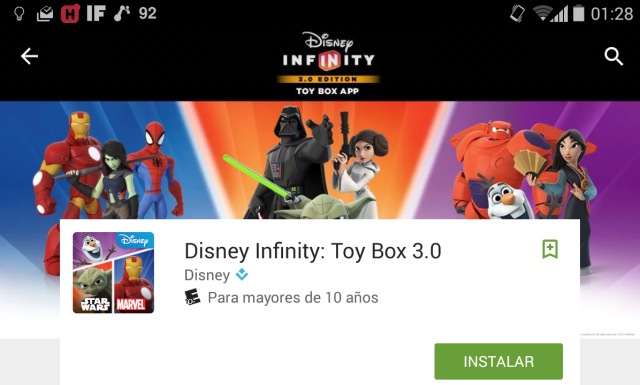 Juego Disney Infinity 3.0 Toy Box para Android e iOS