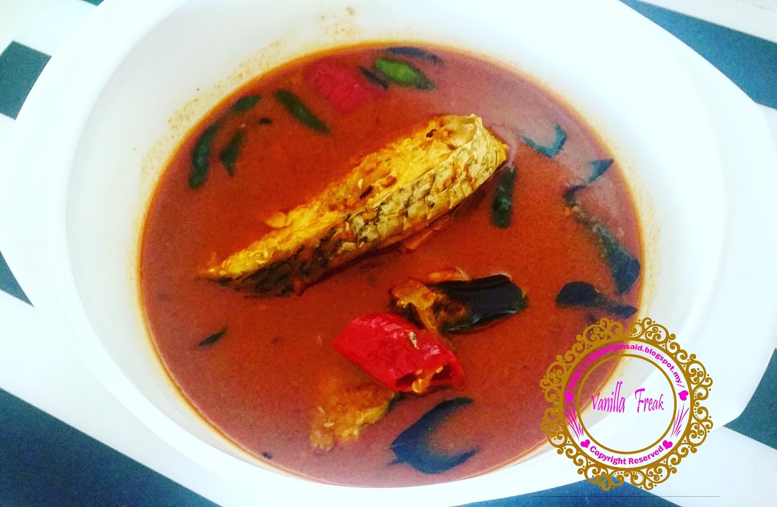 Resipi Kari Mamak Ikan Jenahak Tanpa Santan Vanilla Freak