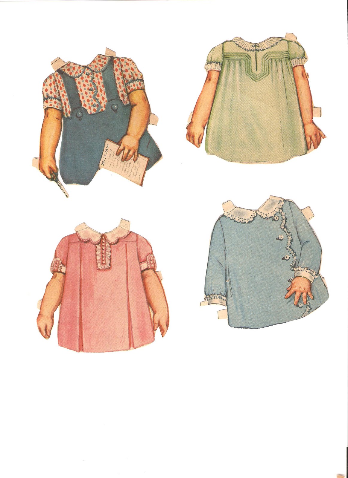 Miss Missy Paper Dolls small Queen Holden sets