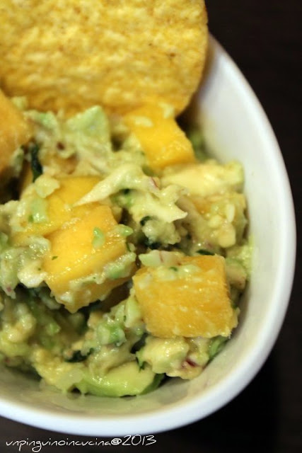 guacamole al mango e coriandolo