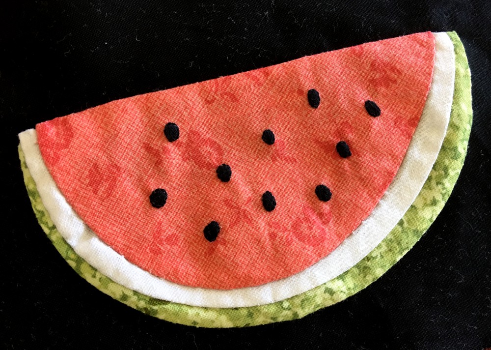 Val Laird Designs Journey of a Stitcher Fruit Salad in a quilt