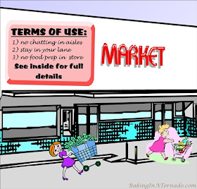 Supermarket Games, we all play them, but what are the rules? | Graphic property of www.BakingInATornado.com | #funny #humor