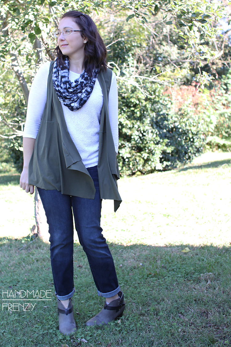 Canyon Cardigan & 1 yard knit Infinity Scarf // Sewing For Women