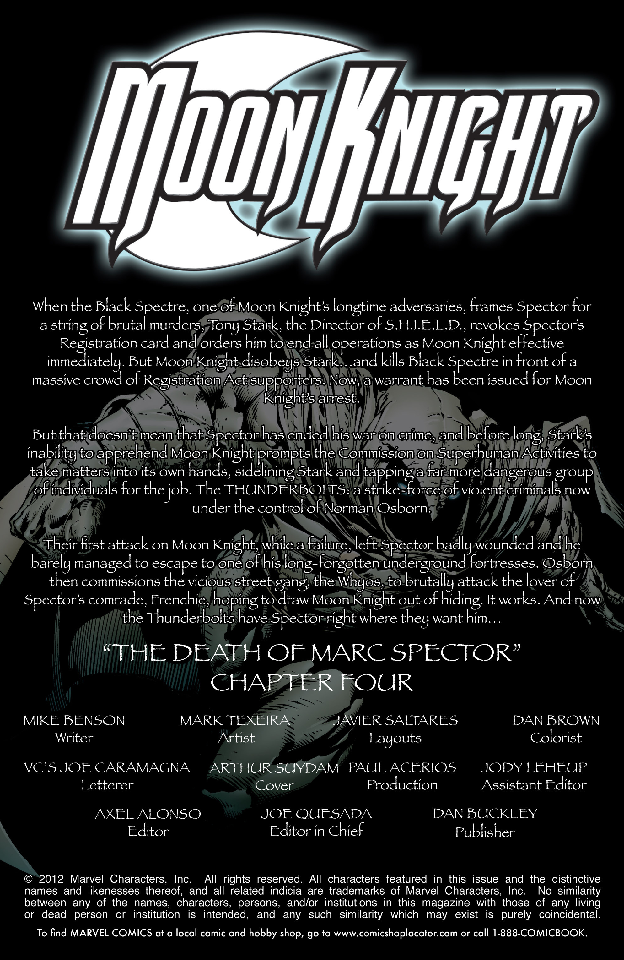Read online Moon Knight (2006) comic -  Issue #24 - 2