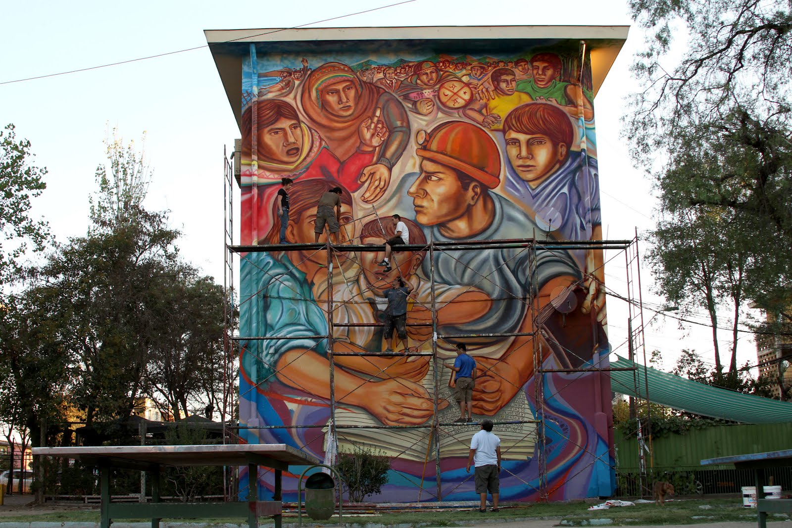Olfer: Proceso Mural - Santiago