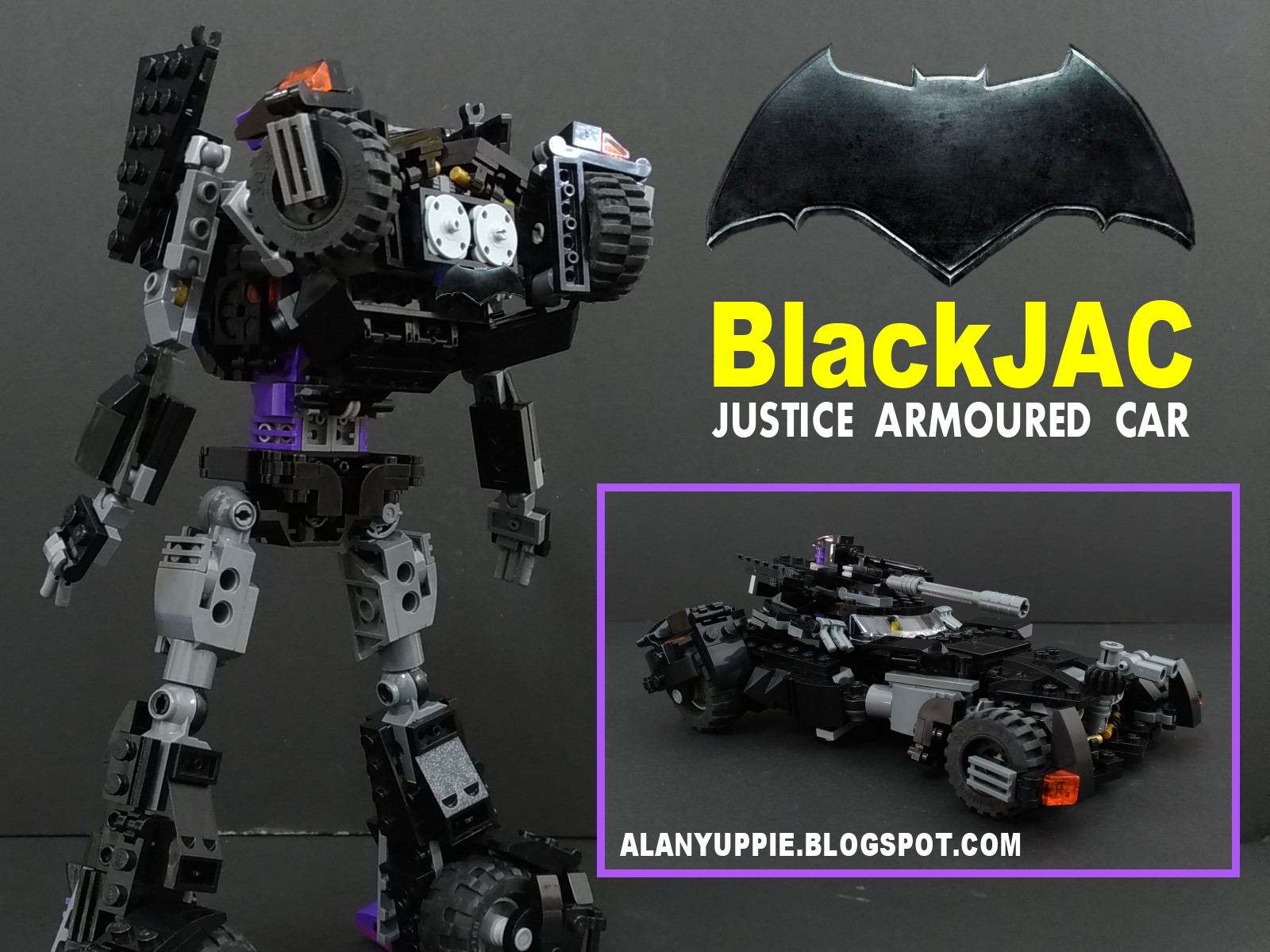 Barbermaskine i stedet astronomi Alanyuppie's LEGO Transformers: LEGO Batman Batmobile transforming robot ,  BlackJAC