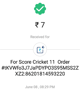 paytm payment proof