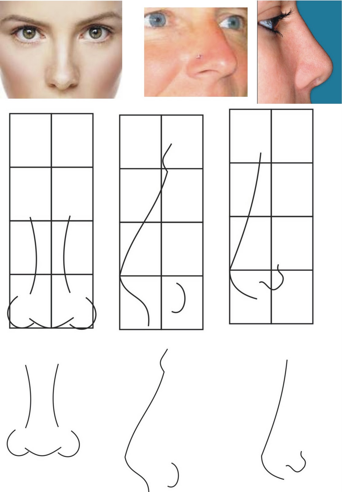 Gambar Membuat Hidung Karakter Anime Manga Coreldraw 10 Tampak Samping