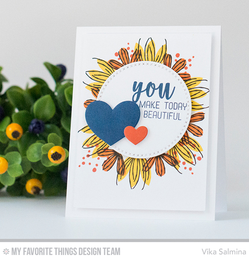 Handmade card from Vika Salmina featuring products from My Favorite Things #mftstamps