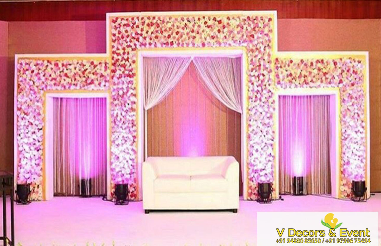 V Decors And Events Engagement Stage Decoration In Pondicherry