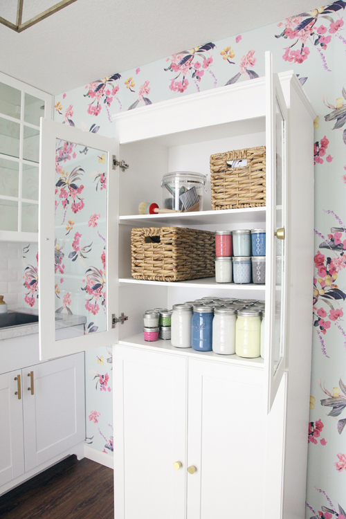 IHeart Organizing: Laundry Room Check-In: Tile and Wallpaper Sneak Peeks