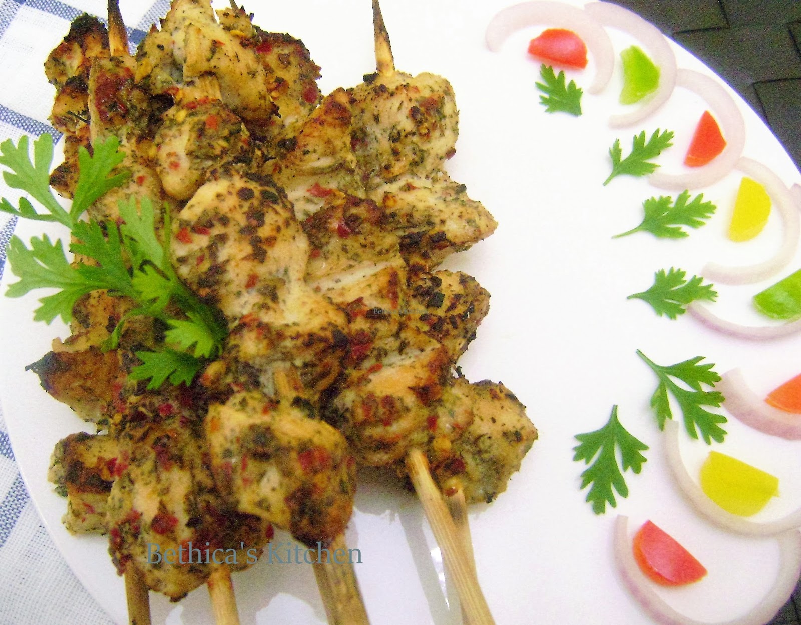 Bethica's Kitchen Flavours Kasoori Chicken Malai Tikka (Skewered