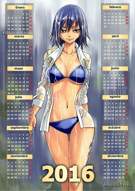 calendario 2016 fairy tail