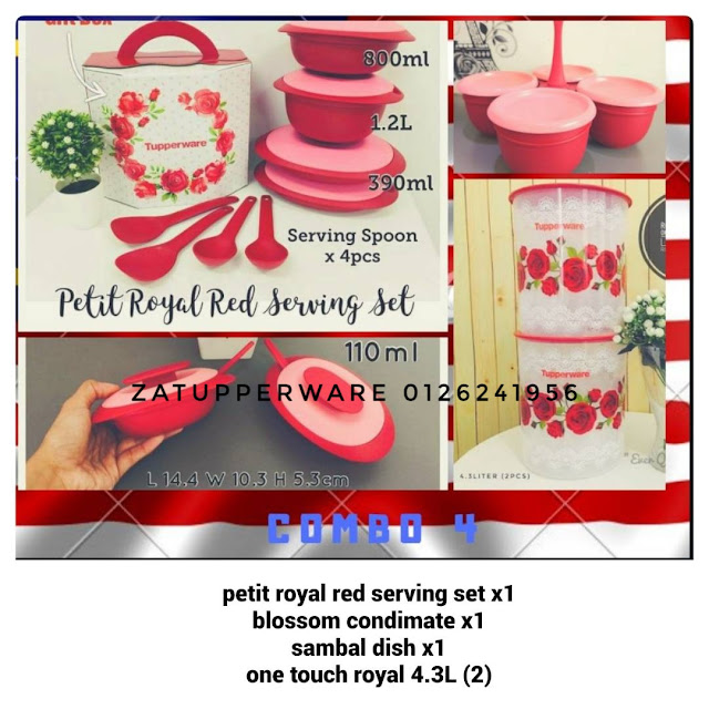 Promosi Combo Petite Royal Red Serving Set