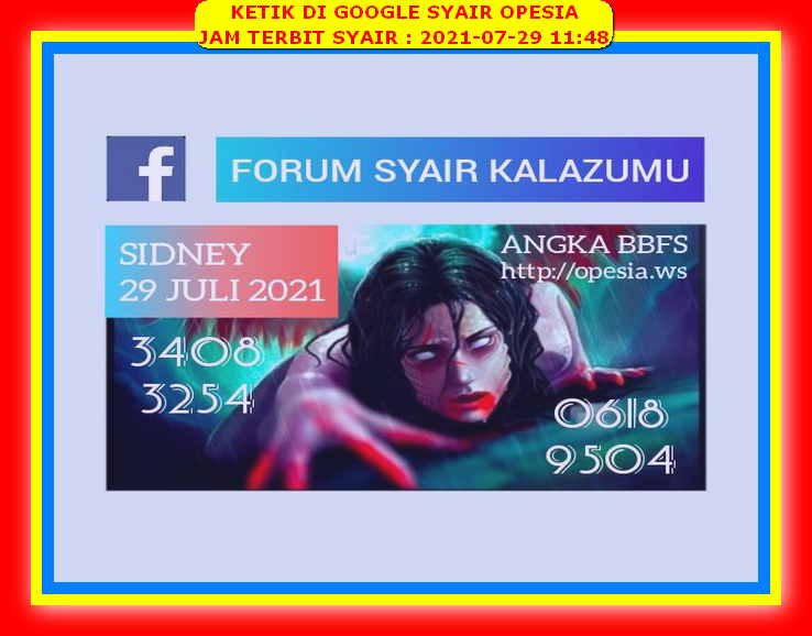 11 Syair opesia sydney hari ini 29 juli 2021 18 Desember