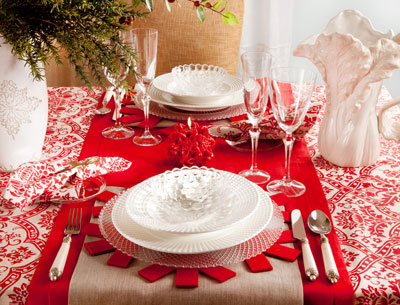 cómo decorar la mesa en Navidad y Fin de Año