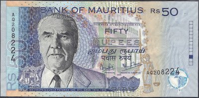 Mauritius 50 Rupees 2003 P# 50c