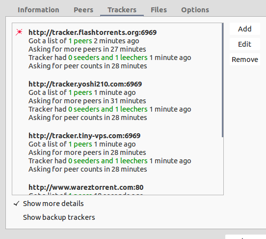 torrent trackers list 2016 september and october bitmapcake list of trackers
