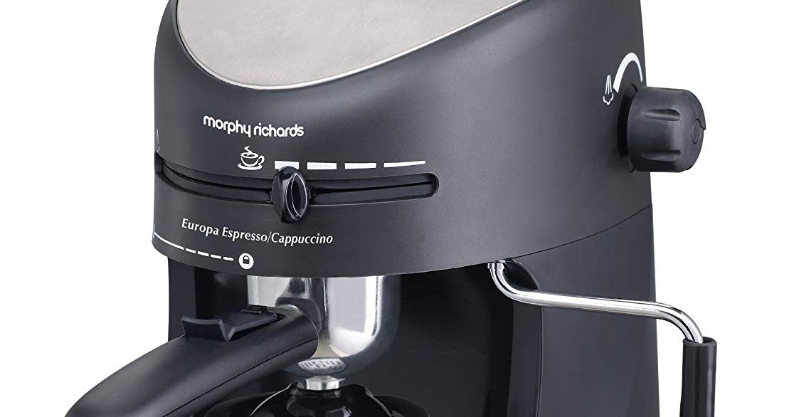 Morphy Richards New Europa 800Watt Espresso and Cappuccino 4Cup
