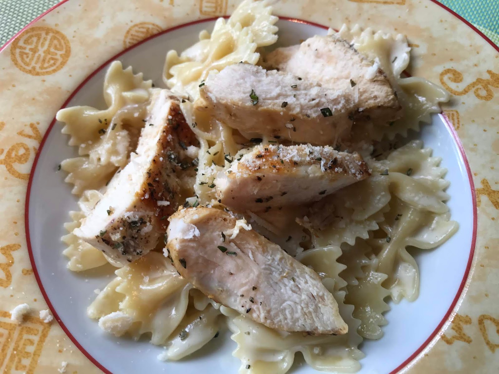 LactoseFree Girl Rosemary Cream Chicken Pasta