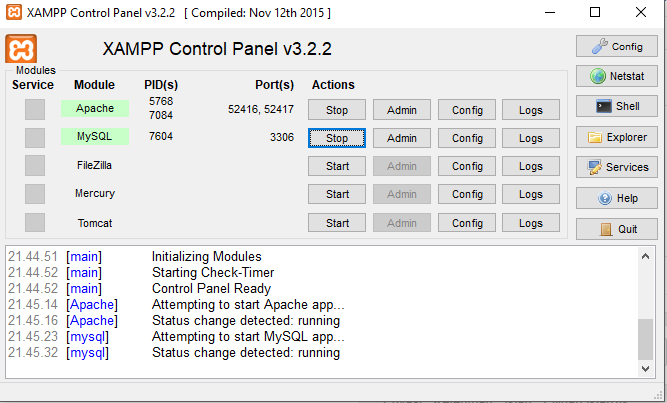 CARA BUKA PHPMYADMIN DI BROWSER visual data 3