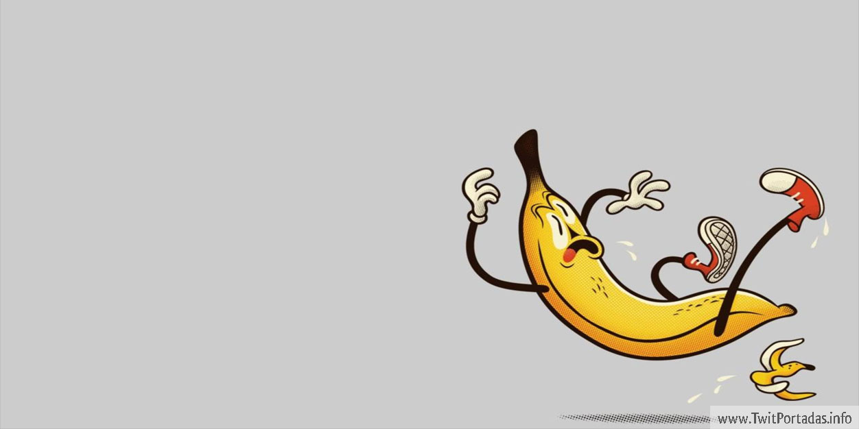 Encabezados y Portadas para Twitter y Facebook: Banana en aprietos