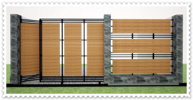 gambar pagar rumah minimalis mewah