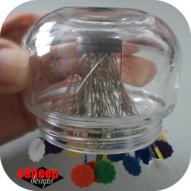 DIY Magnetic Pin Jar by eSheep Designs