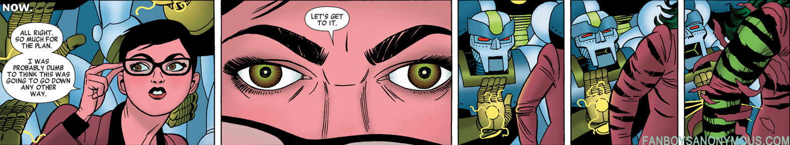 She-Hulk Spread Panels Doombots Marvel Doctor Doom Comic Book