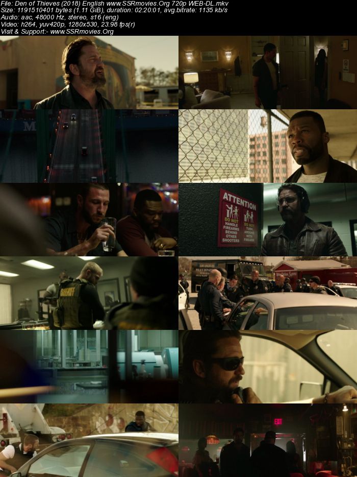 Den of Thieves (2018) English 720p WEB-DL