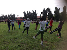 NBAIkeja (tigers) members exercising