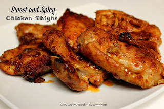 Sweet and Spicy Boneless Chicken Thighs