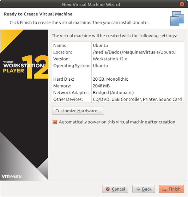 Máquina Virtual: Instalando e configurando o VMware Player - Dicas Linux e Windows