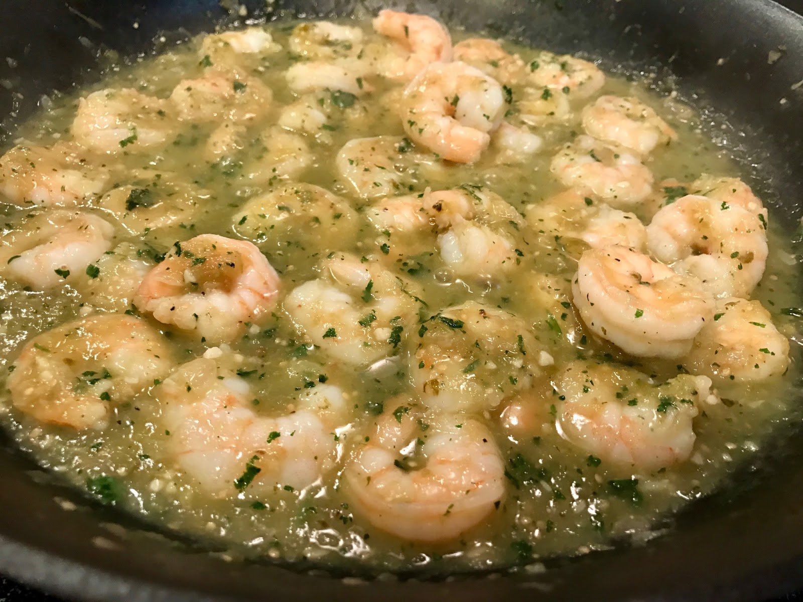 Cooking with Joanna: Super Easy Shrimp Salsa Verde