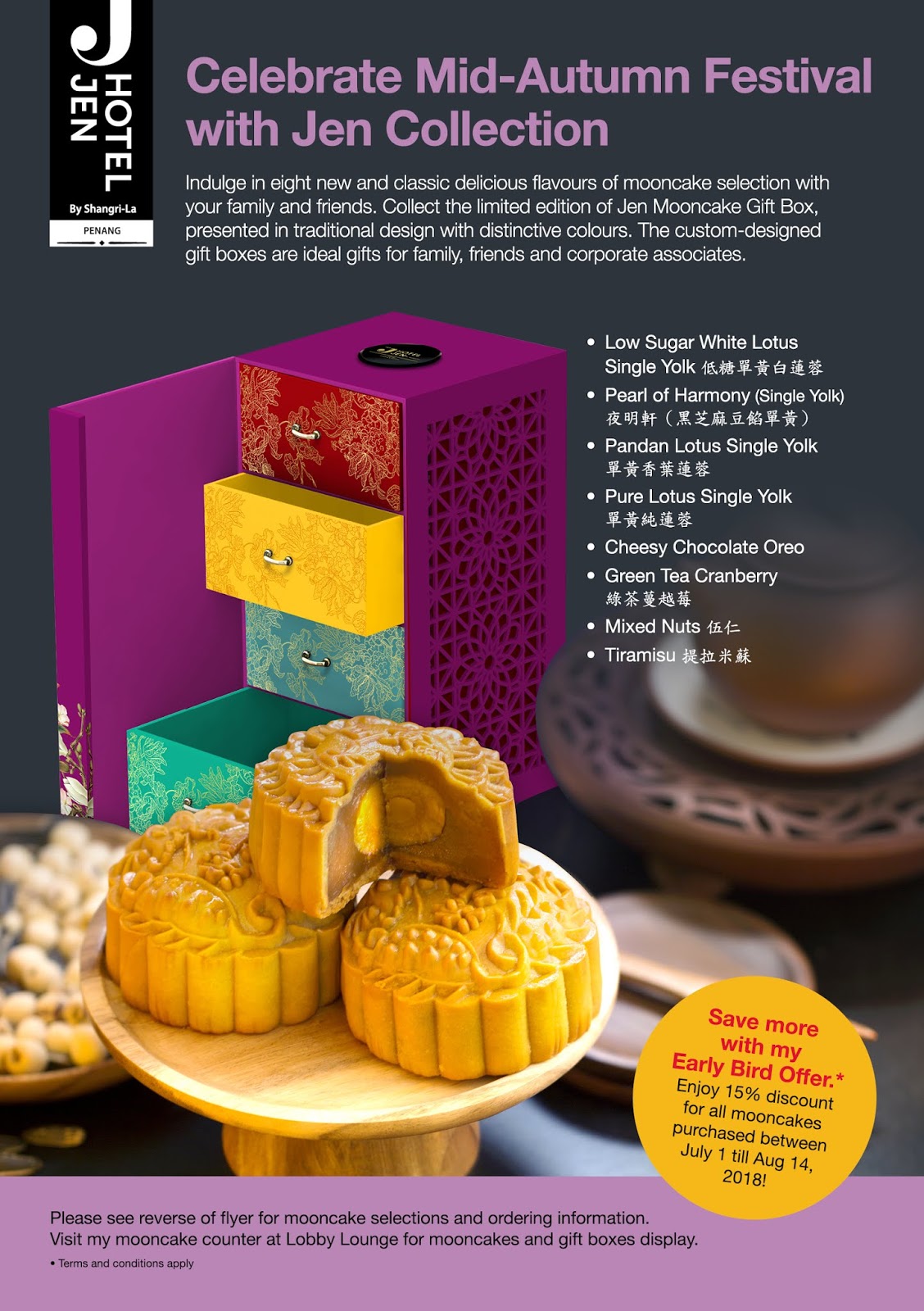 Delicious Mooncakes by Hotel Jen Penang