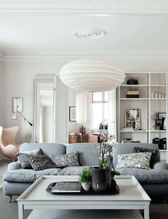Serene neutral apartment in Copenhagen © Heidi Lerkenfeldt for Elle Decor UK